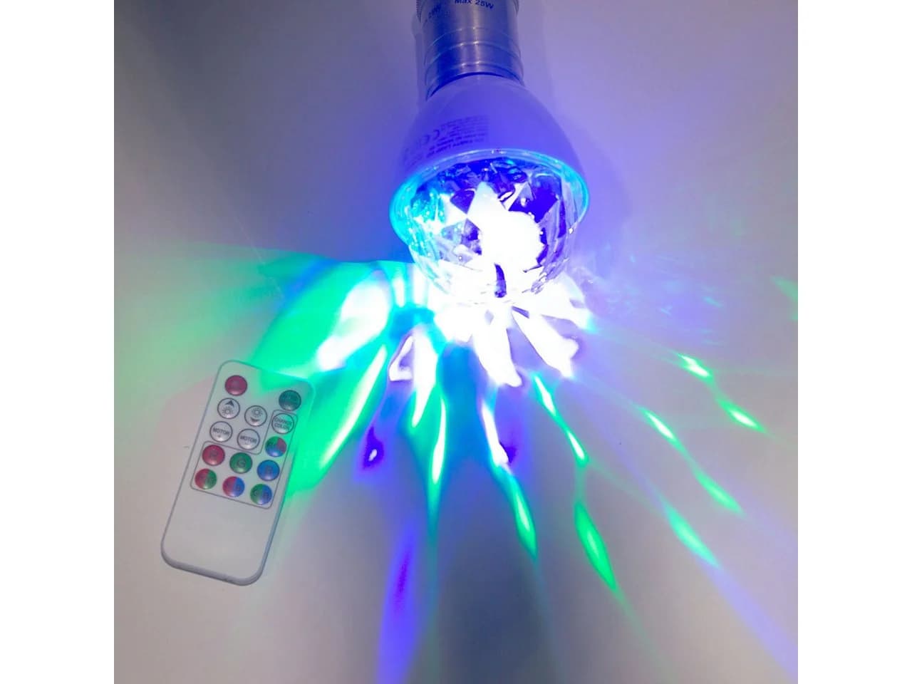SATISFIRE LED Party Lamp E27 Fassung mit Fernbedienung - Bild 5