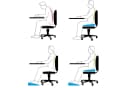 GORANDO Keilkissen Sitzkissen orthopädisch EVA Schaum grau Bild 1