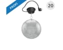 SATISFIRE Discolicht Spiegelkugel Set 20cm PROFI + Motor MBM-203 Bild 1