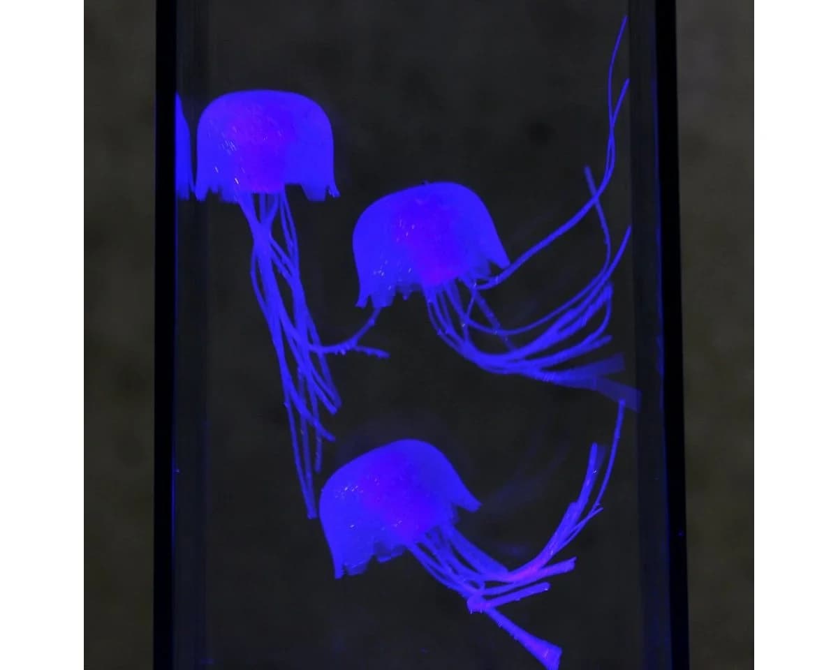 SATISFIRE LED Jellyfish Lampe 3 Quallen USB Blau - Bild 3