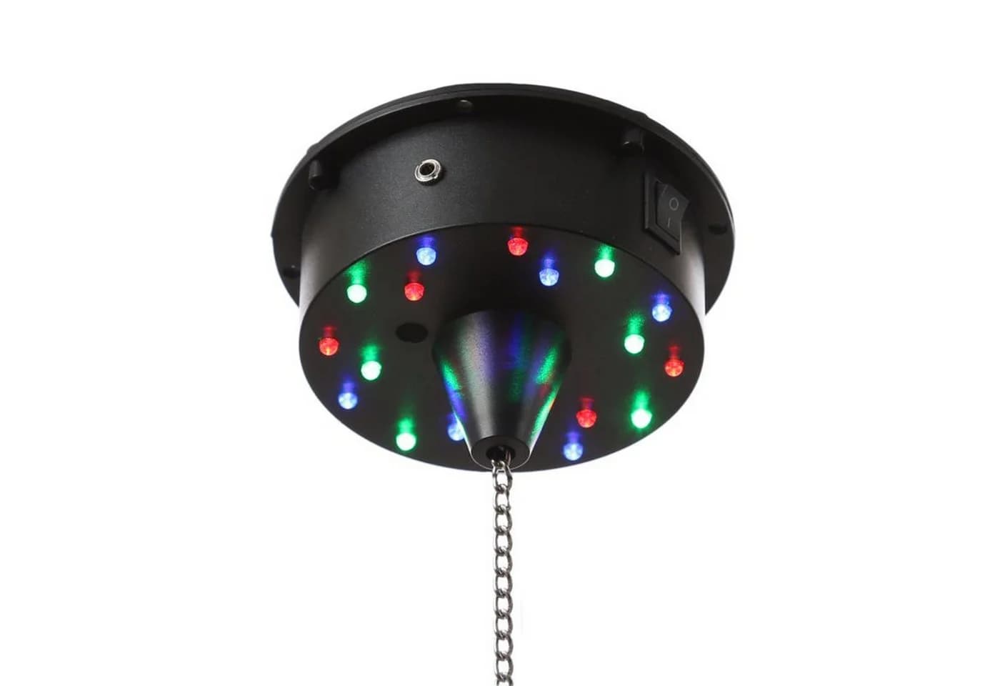 SATISFIRE Discolicht Spiegelkugel Motor Schwarz LED Batteriebetrieb - Bild 2