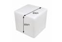 SATISFIRE LED Leuchtwürfel 50x50cm Beistelltisch warmweiß Kunststoff Bild 3
