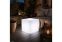 SATISFIRE LED Leuchtwürfel 50x50cm Beistelltisch kaltweiß Outdoor Bild 2