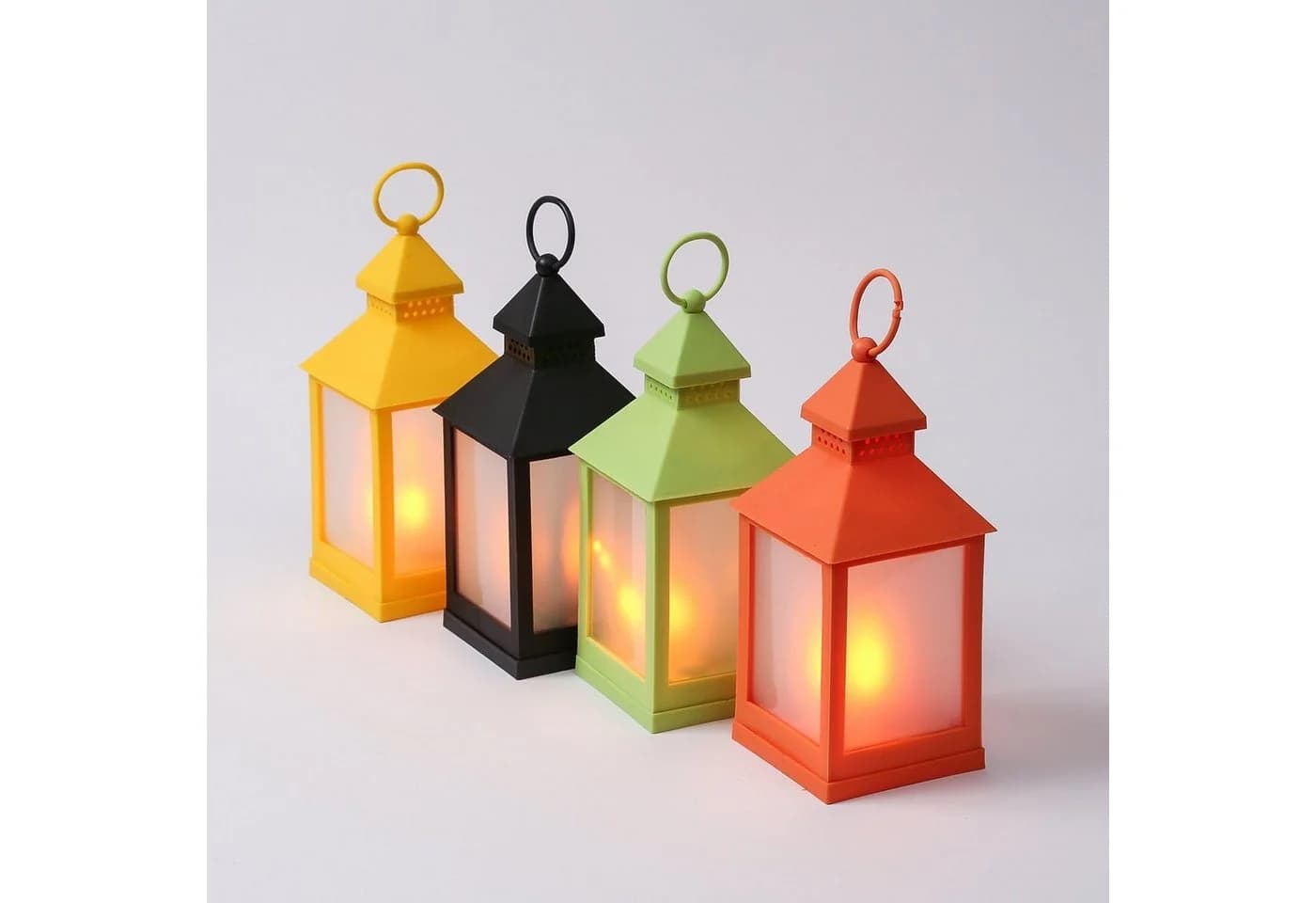 MARELIDA LED Laterne mit Flammeneffekt Batteriebetrieb Orange - Bild 4