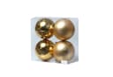 MARELIDA Weihnachtsbaumkugeln Gold 10cm 4er Set Bild 2