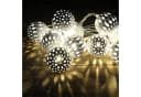 MARELIDA LED-Lichterkette 20 Metallkugeln Silber Bild 5