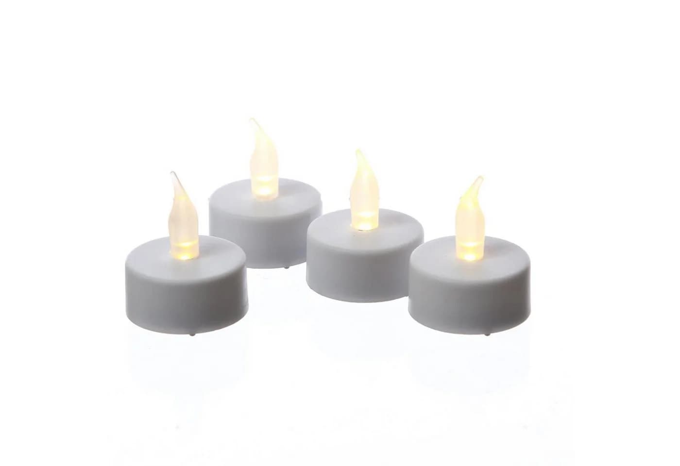 MARELIDA LED-Teelicht 4er Set Weiß Flackernd Warmweiß - Bild 2