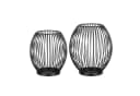 MARELIDA Windlicht Kerzenhalter Set 2er schwarz Bild 1