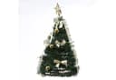 MARELIDA LED Weihnachtsbaum 50,5 cm Grün/Gold mit Lichterkette Bild 2