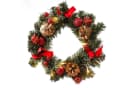 MARELIDA LED Tannenkranz Türkranz Weihnachtskranz Rot/Gold 30cm Bild 1