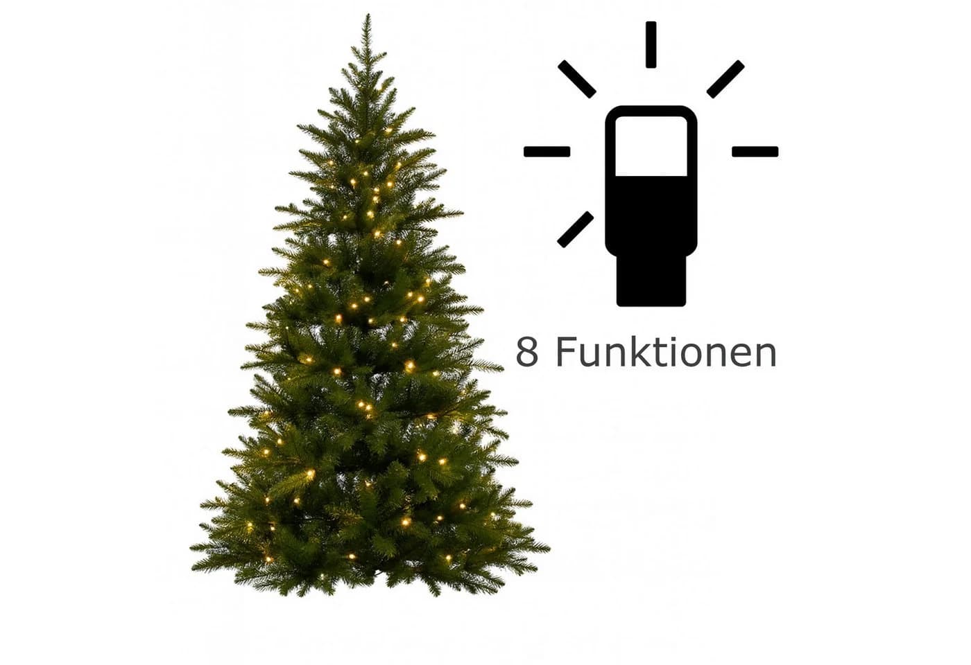 MARELIDA LED-Lichterkette 300 bernstein LED 8 Funktionen 16m für Außen - Bild 4