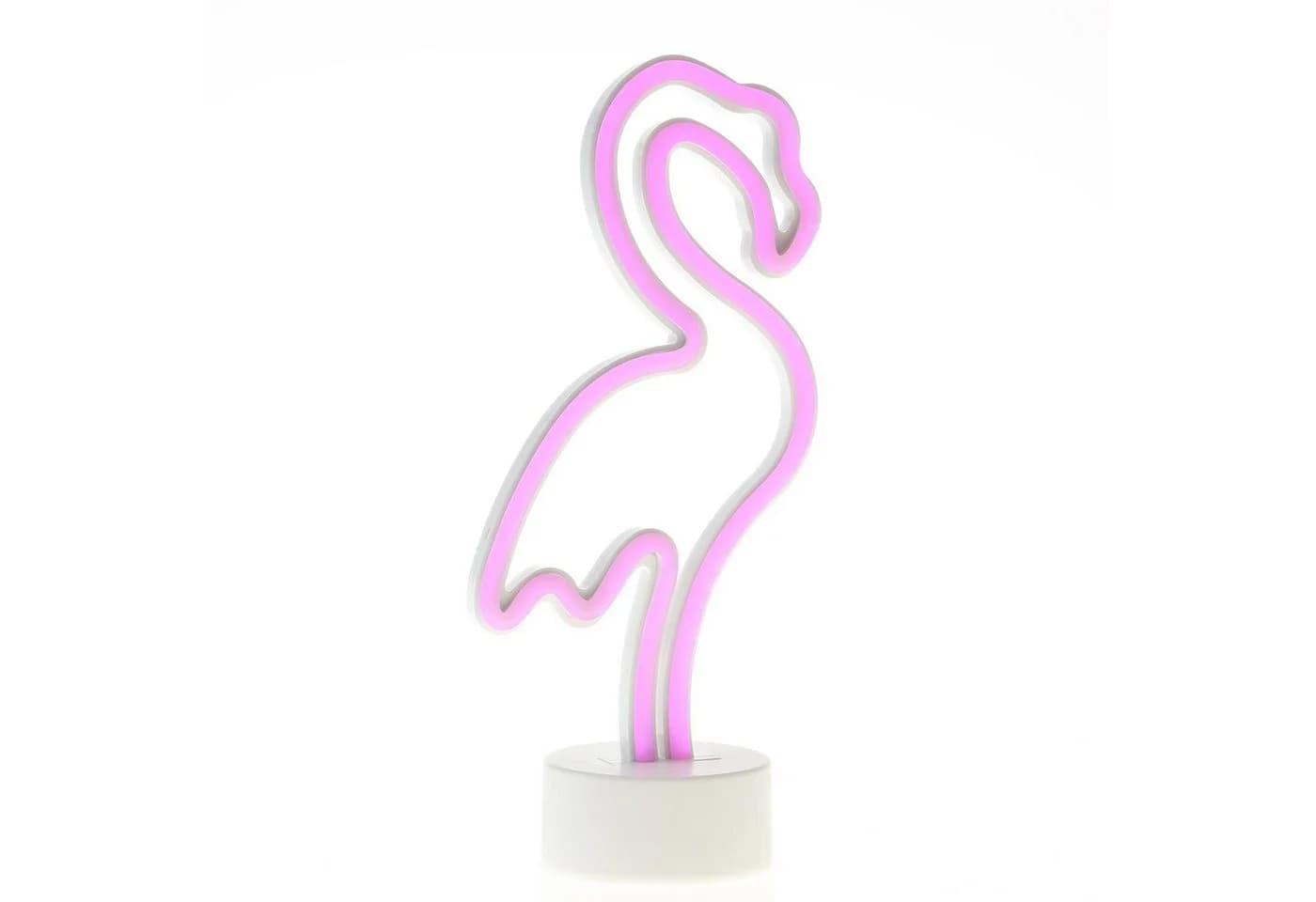 SATISFIRE LED Neon Flamingo Leuchtfigur Pink 30cm