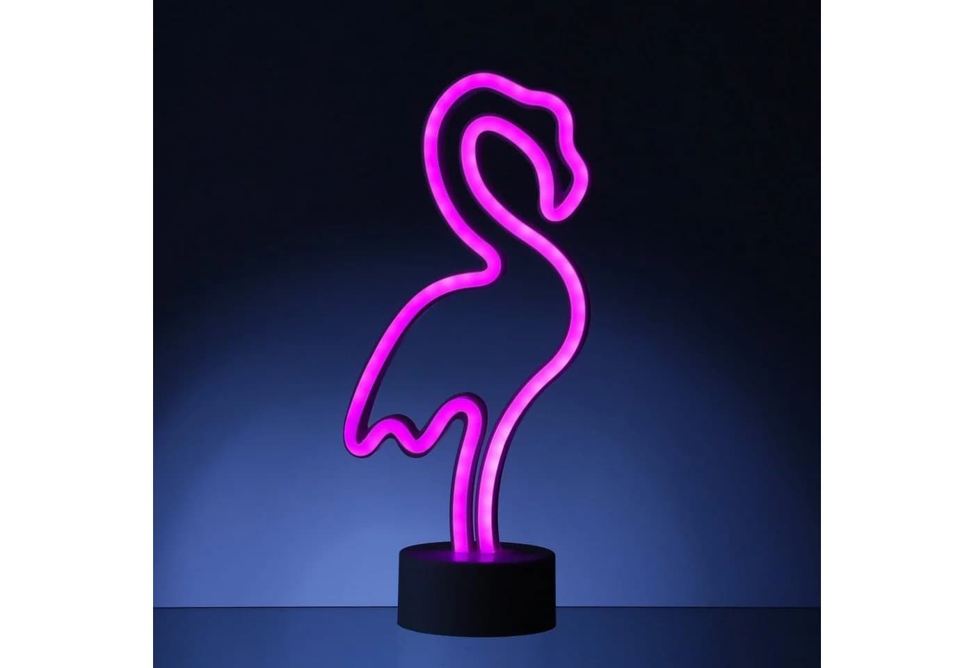 SATISFIRE LED Neon Flamingo Leuchtfigur Pink 30cm - Bild 2