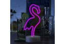 SATISFIRE LED Neon Flamingo Leuchtfigur Pink 30cm Bild 3