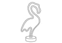 SATISFIRE LED Neon Flamingo Leuchtfigur Pink 30cm Bild 4