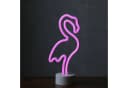 SATISFIRE LED Neon Flamingo Leuchtfigur Pink 30cm Bild 5