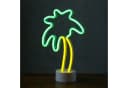 SATISFIRE LED Neon Palme Dekoleuchte Gelb/Grün mit USB & Batterie Bild 5