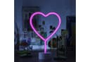 SATISFIRE LED Neonlicht Herz Pink Dekoleuchte Batterie USB Bild 3