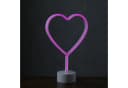 SATISFIRE LED Neonlicht Herz Pink Dekoleuchte Batterie USB Bild 5