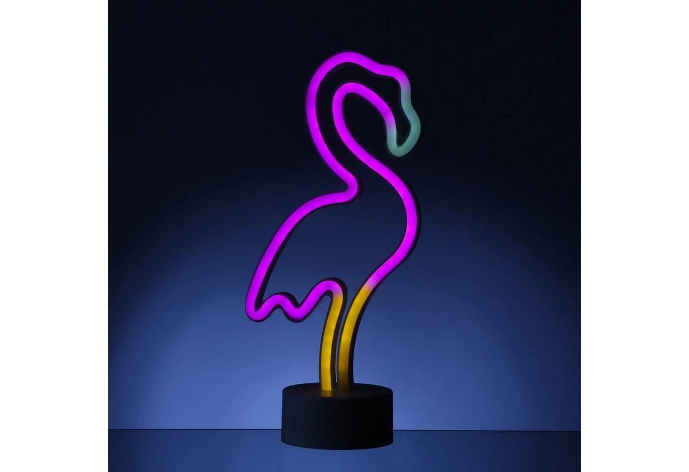 SATISFIRE LED NEON Figur FLAMINGO Neonlicht Batterie USB 30cm - Bild 2