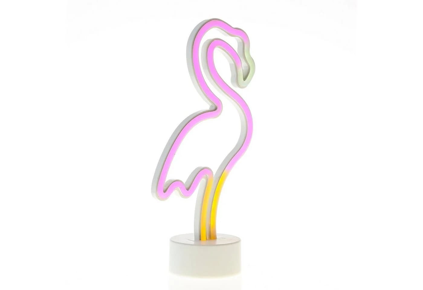 SATISFIRE LED NEON Figur FLAMINGO Neonlicht Batterie USB 30cm - Bild 5