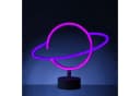 SATISFIRE LED Neonlicht Saturn Dekoleuchte Bunt Weiß Bild 2