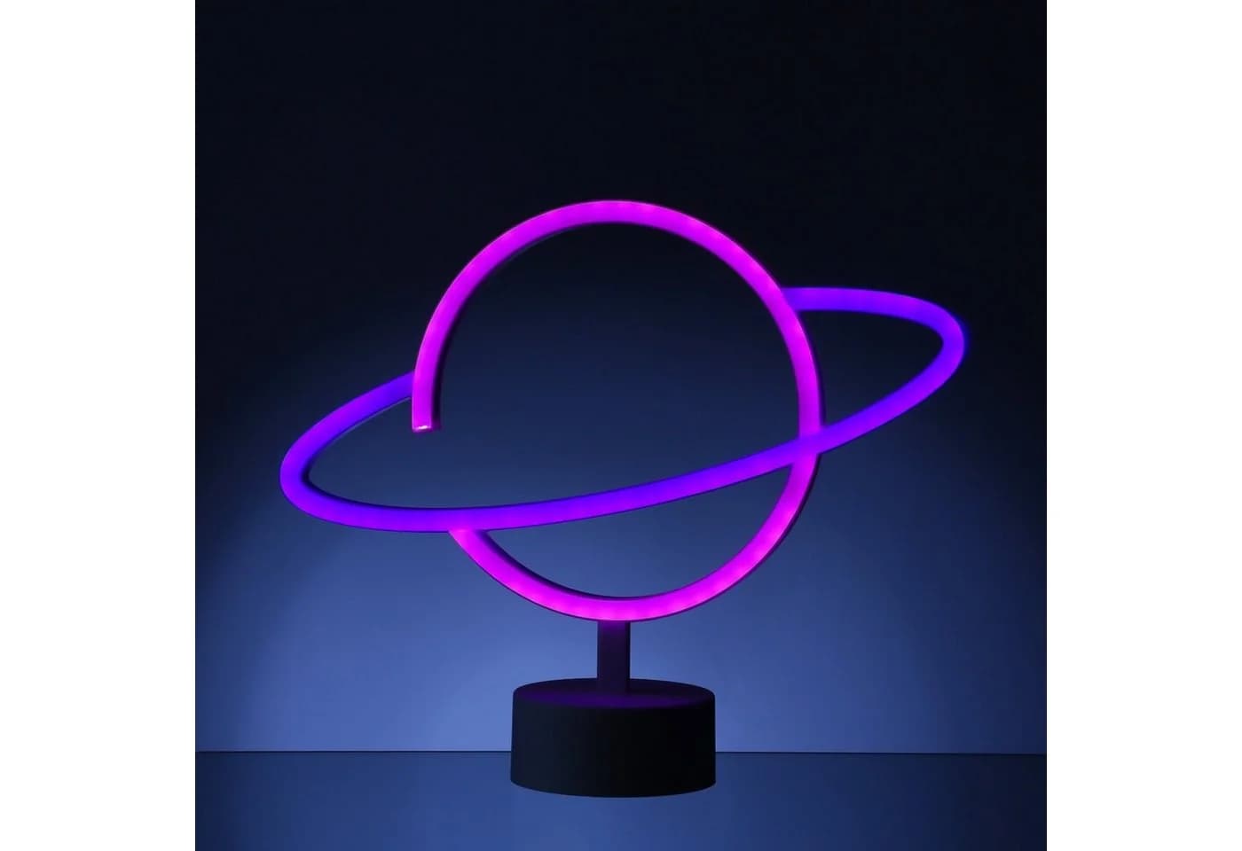 SATISFIRE LED Neonlicht Saturn Dekoleuchte Bunt Weiß - Bild 2