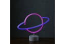 SATISFIRE LED Neonlicht Saturn Dekoleuchte Bunt Weiß Bild 5