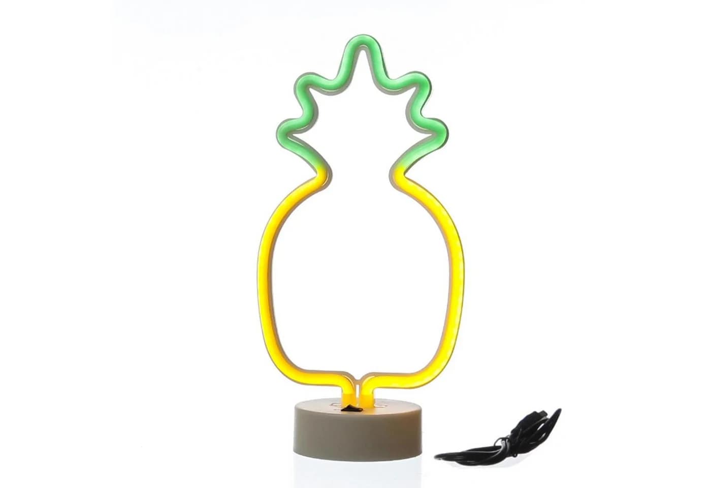 SATISFIRE LED Neon Ananas Dekolicht Weiß/Grün/Orange