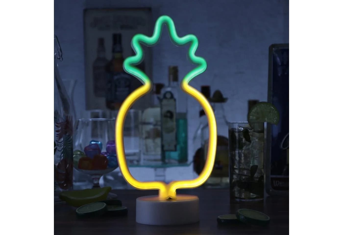SATISFIRE LED Neon Ananas Dekolicht Weiß/Grün/Orange - Bild 5