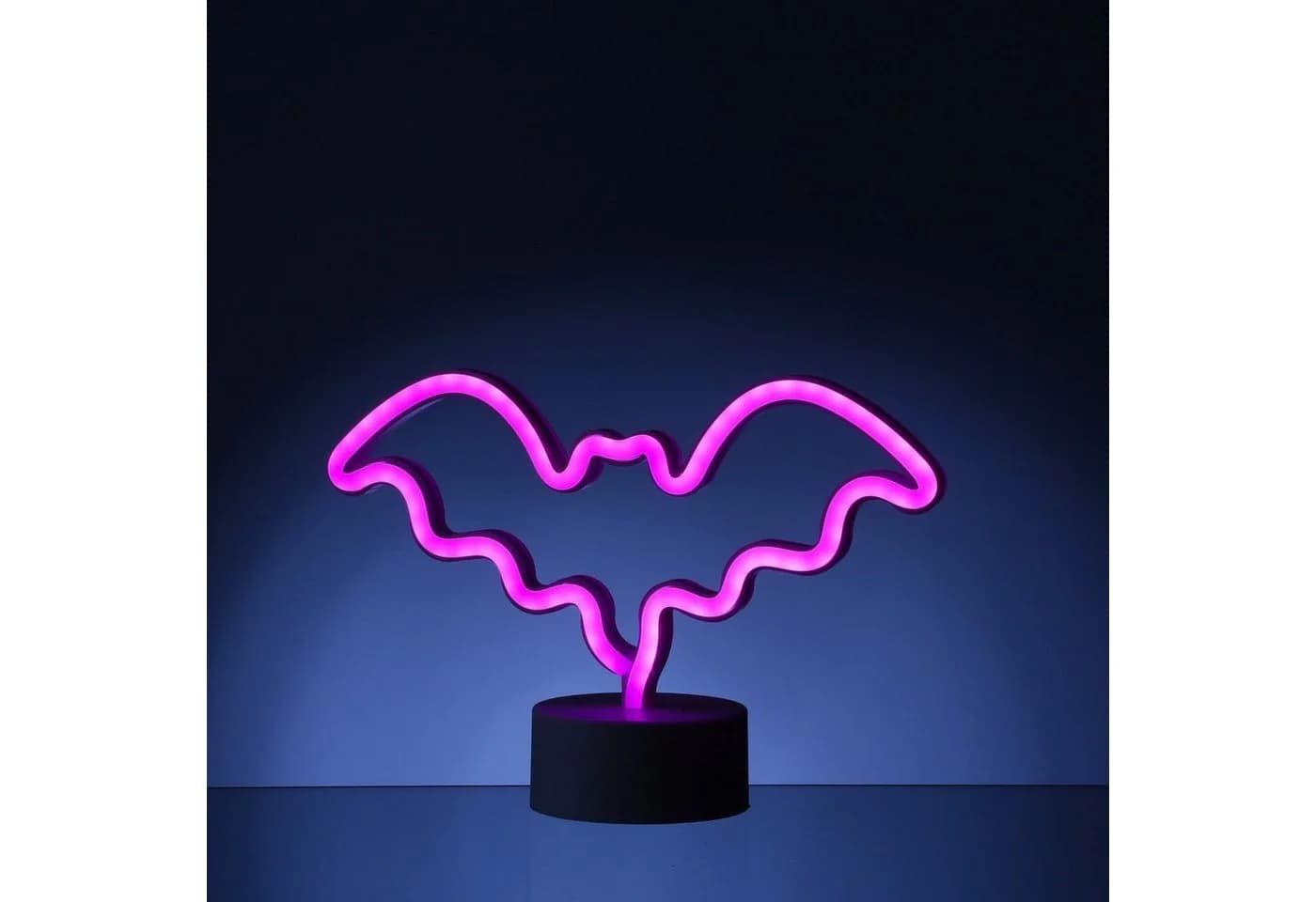 SATISFIRE LED Neon Figur Fledermaus Pink USB/Batterie