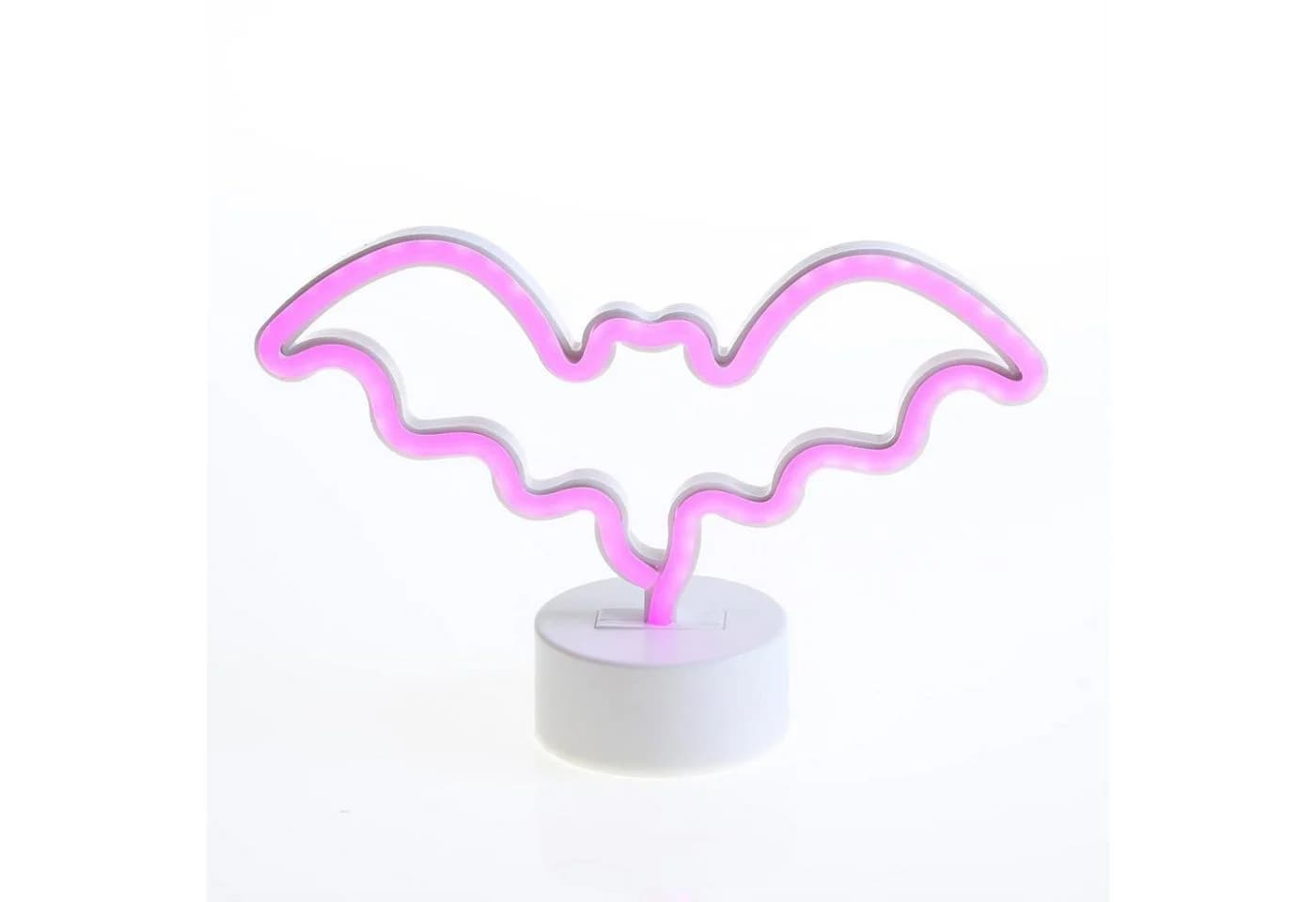 SATISFIRE LED Neon Figur Fledermaus Pink USB/Batterie - Bild 2
