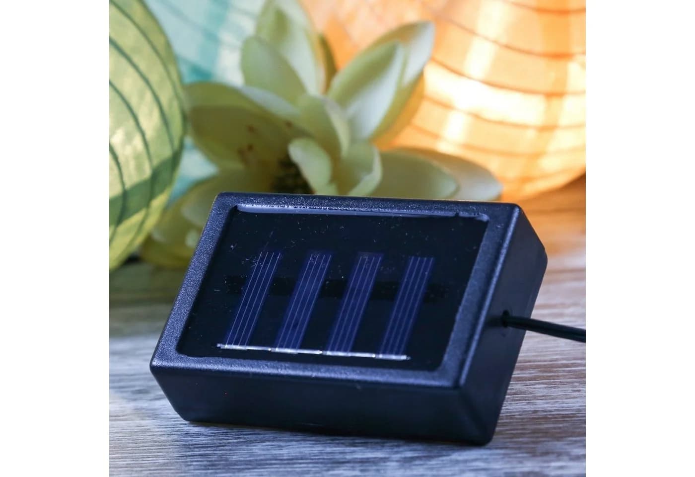 MARELIDA LED Solar Lichterkette 10 bunte Lampions Garten Balkon - Bild 3