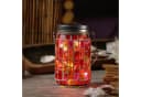 MARELIDA LED Solarleuchte Einmachglas Mosaik rot mit Lichtsensor Bild 2