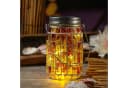 MARELIDA LED Solarleuchte Einmachglas Gelb Mosaik Bild 2