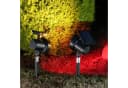 MARELIDA LED Solar Gartenstrahler 2er Set Schwarz Bunt Bild 5