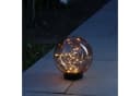 MARELIDA LED Solarleuchte Kugel bernstein mit Drahtlichterkette Bild 2