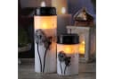 MARELIDA LED Grablichter 2er Set Weiß Schwarz Pusteblume Timer Bild 3