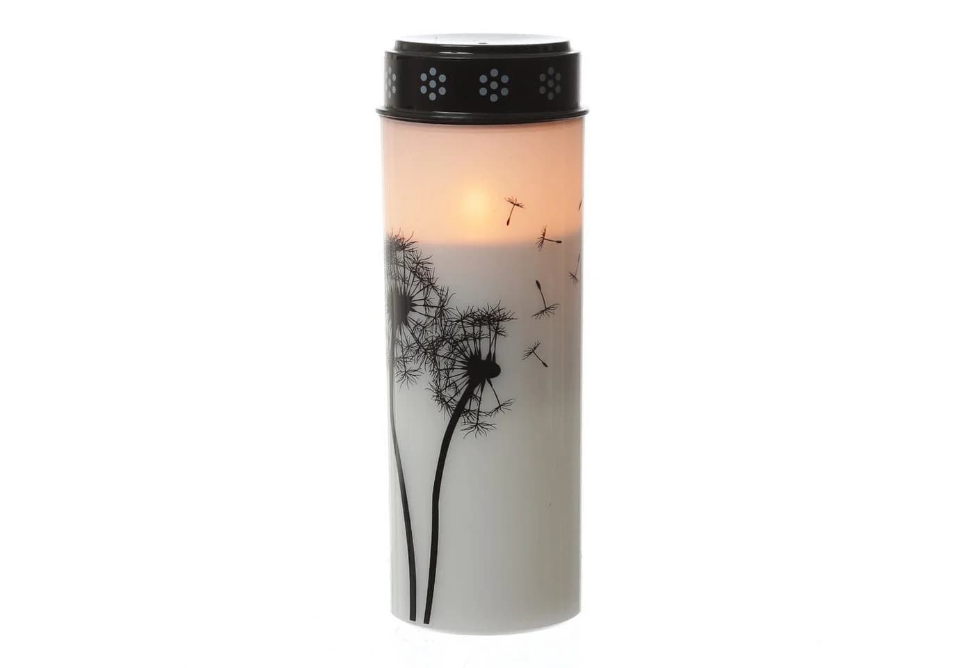 MARELIDA LED Grablichter 2er Set Weiß Schwarz Pusteblume Timer - Bild 4