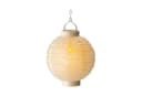 MARELIDA LED Solar Lampion weiß mit Flammeneffekt Bild 1