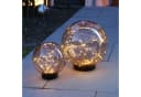 MARELIDA LED Solar Kugellampe 2er Set Bernstein Warmweiß Bild 2