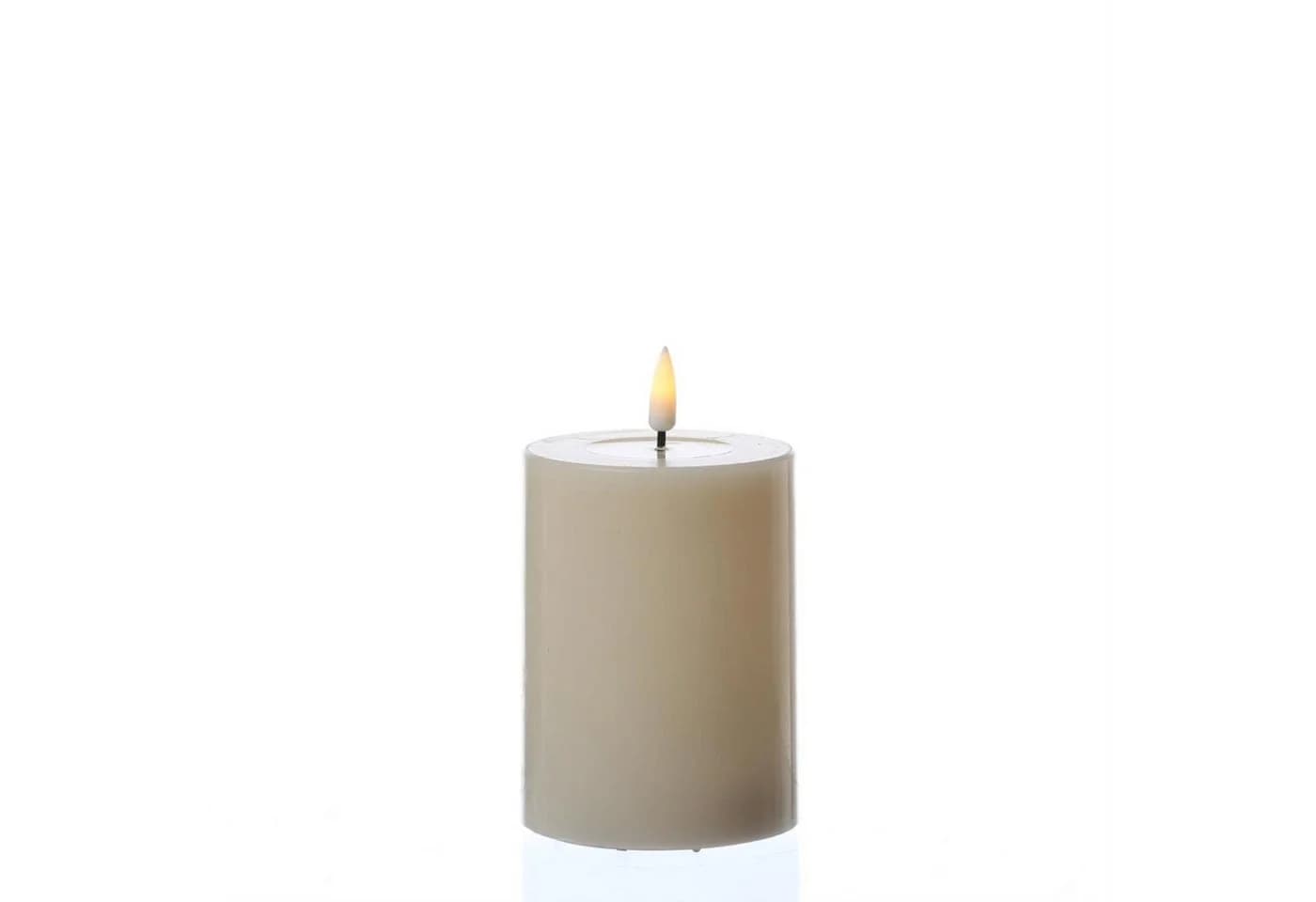Deluxe Homeart LED-Kerze Mia Echtwachs Creme Flackernd - Bild 2