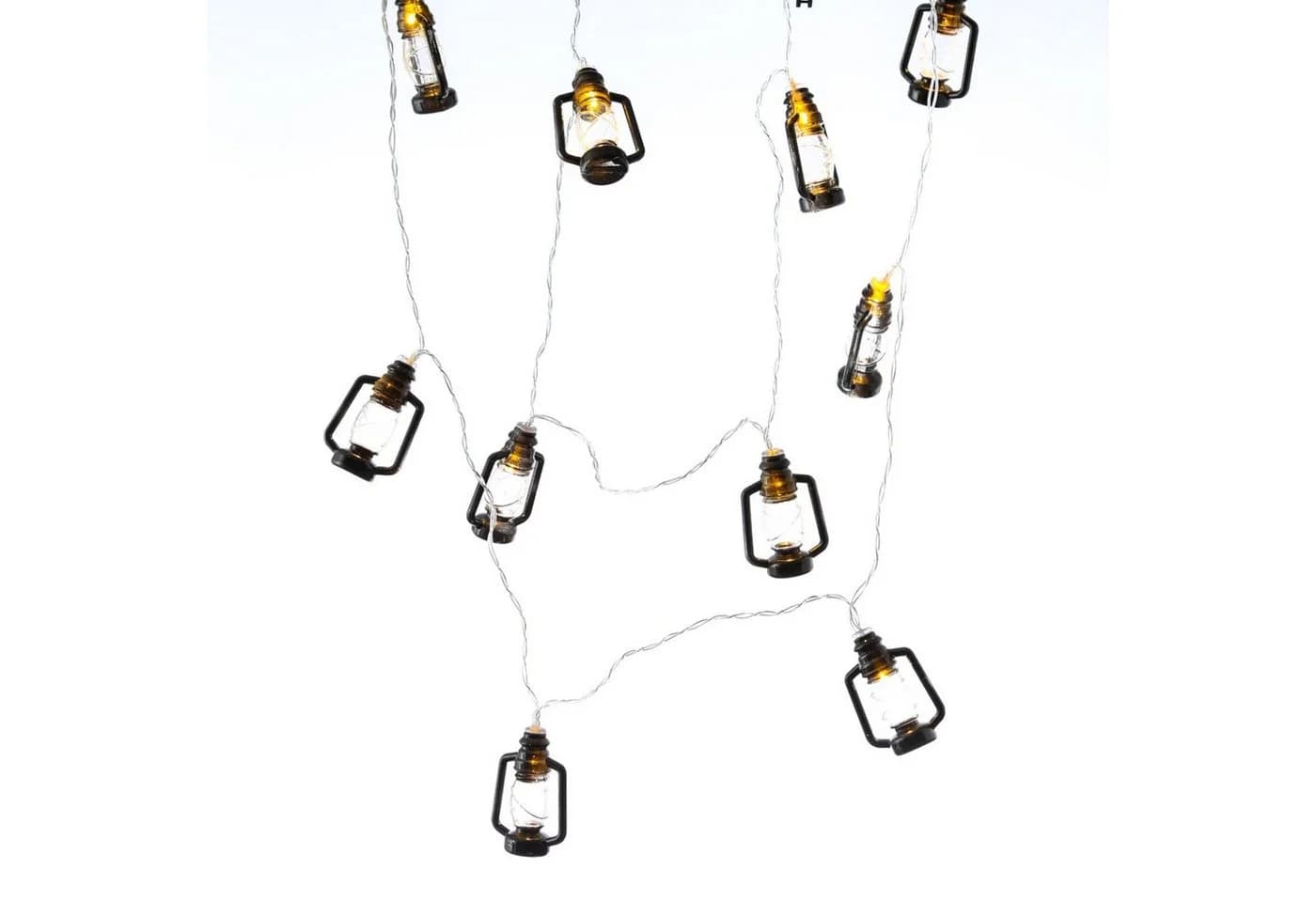 MARELIDA LED-Lichterkette Mini Laternen Schwarz mit Timer - Bild 2