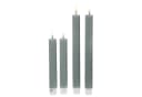 Deluxe Homeart LED-Stabkerze Mia Echtwachs Salbeigrün 24cm Bild 5