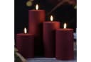 Deluxe Homeart LED-Kerze MIA Dunkelrot 15cm Warmweiß Bild 4