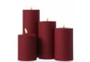 Deluxe Homeart LED-Kerze MIA Dunkelrot 15cm Warmweiß Bild 5