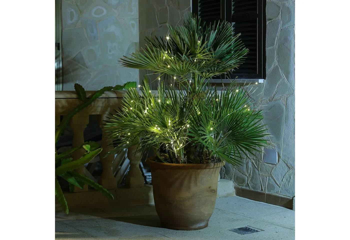MARELIDA LED-Lichterkette 160-flammig Silber Draht - Bild 4