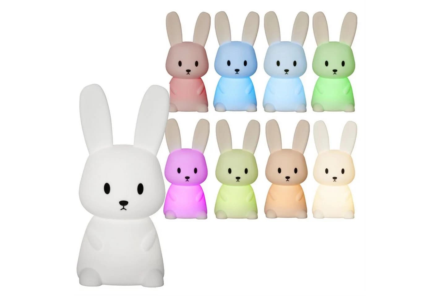 HOLLYHOPPER LED Nachtlicht Hase STUPSI Farbwechsel Warmweiß - Bild 2