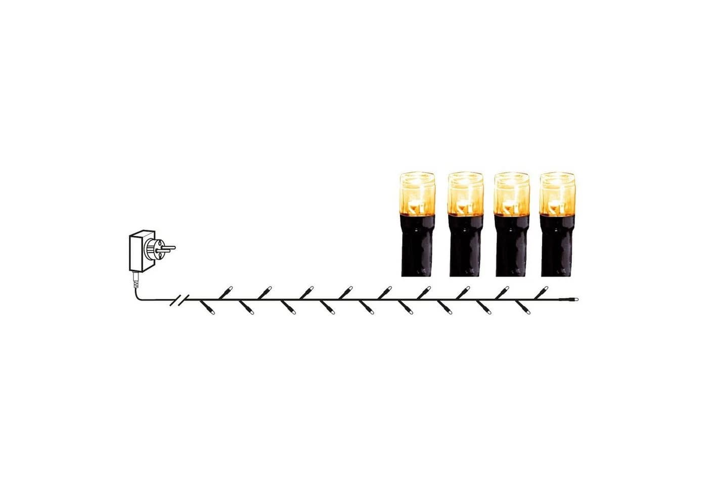 MARELIDA LED-Lichterkette 80-flammig Gold Warmweiß für Außen - Bild 4