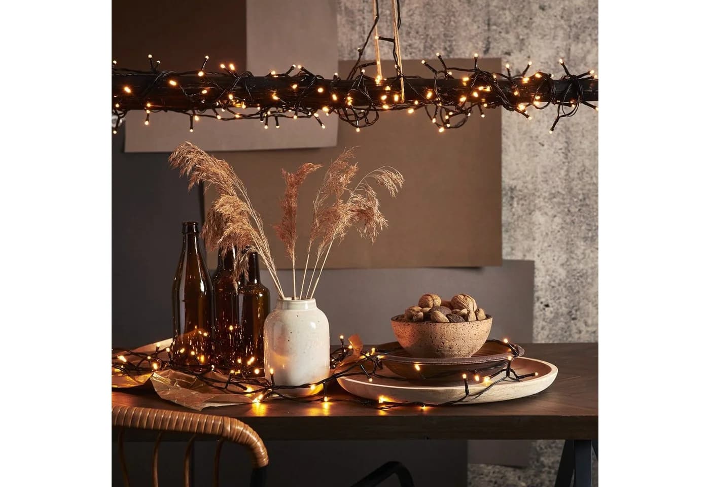 MARELIDA LED-Lichterkette 80-flammig Gold Warmweiß für Außen - Bild 5